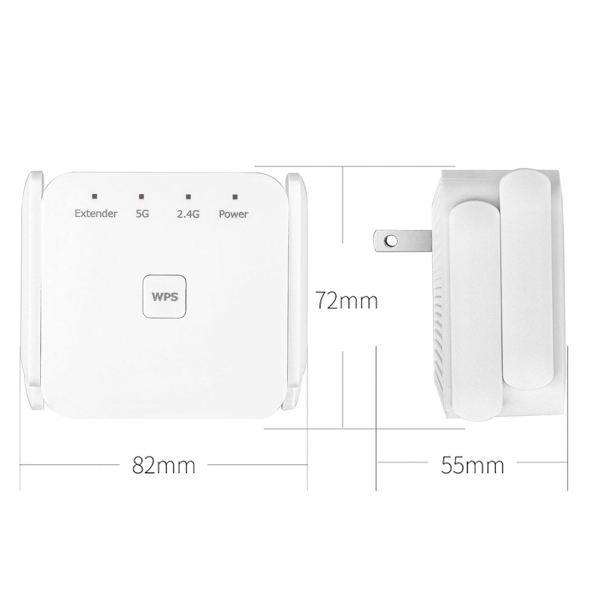 Wireless WiFi Signal Booster 5G Dual-Band 1200 Mbps Repeater Router for Home, Office and On the Go | Sansoti