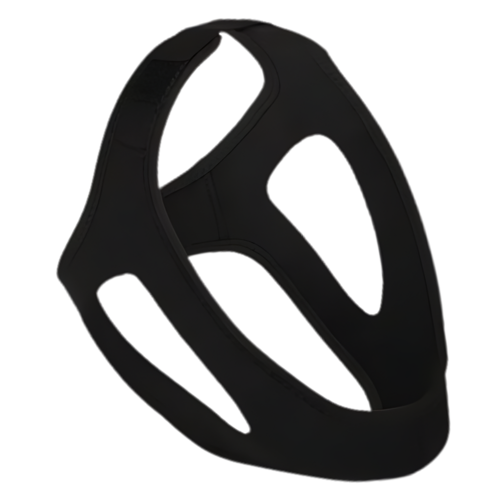 Adjustable Chin Strap against Snoring Black Neoprene Sleep Apnea Comfort | Sansoti