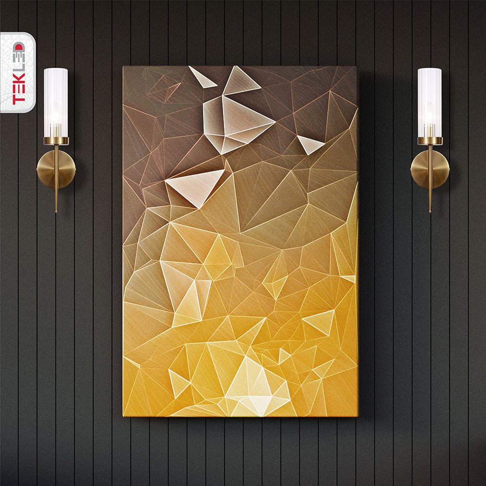 Aplique de pared de vidrio acanalado vintage art déco E27, dorado, cromado, niquelado o negro, cilindro regulable | Sansoti