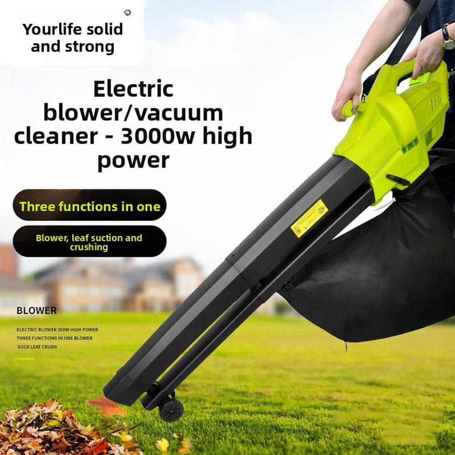Electric Leaf Blower Vacuum Mulcher 3-in-1 3000W 35L Collection Bag with Wheels Garden Tool Leaf Cleaner | Sansoti