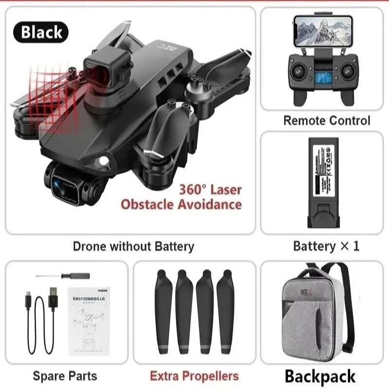 Drone with Camera – Professional Camera Drone with 8K Dual Camera, GPS and Brushless Motors | Sansoti