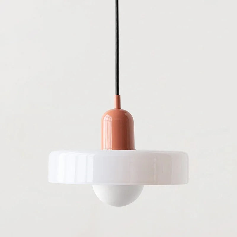 Suspension en verre avec boule colorée pour salle à manger et chambre, éclairage design moderne, plafonnier d’ambiance, intérieur | Sansoti