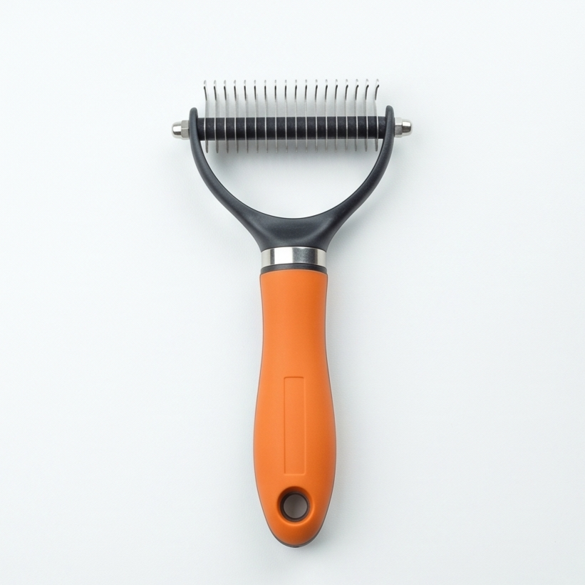 Double-Sided Detangling and Shedding Brush for Dogs and Cats – 10 + 19 Teeth | Sansoti