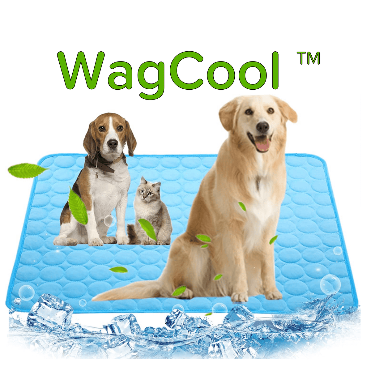 Tapis rafraîchissant pour chien coussin de couchage rafraîchissant en soie glacée lavable tapis de confort d’été intérieur extérieur refroidissement frais | Sansoti