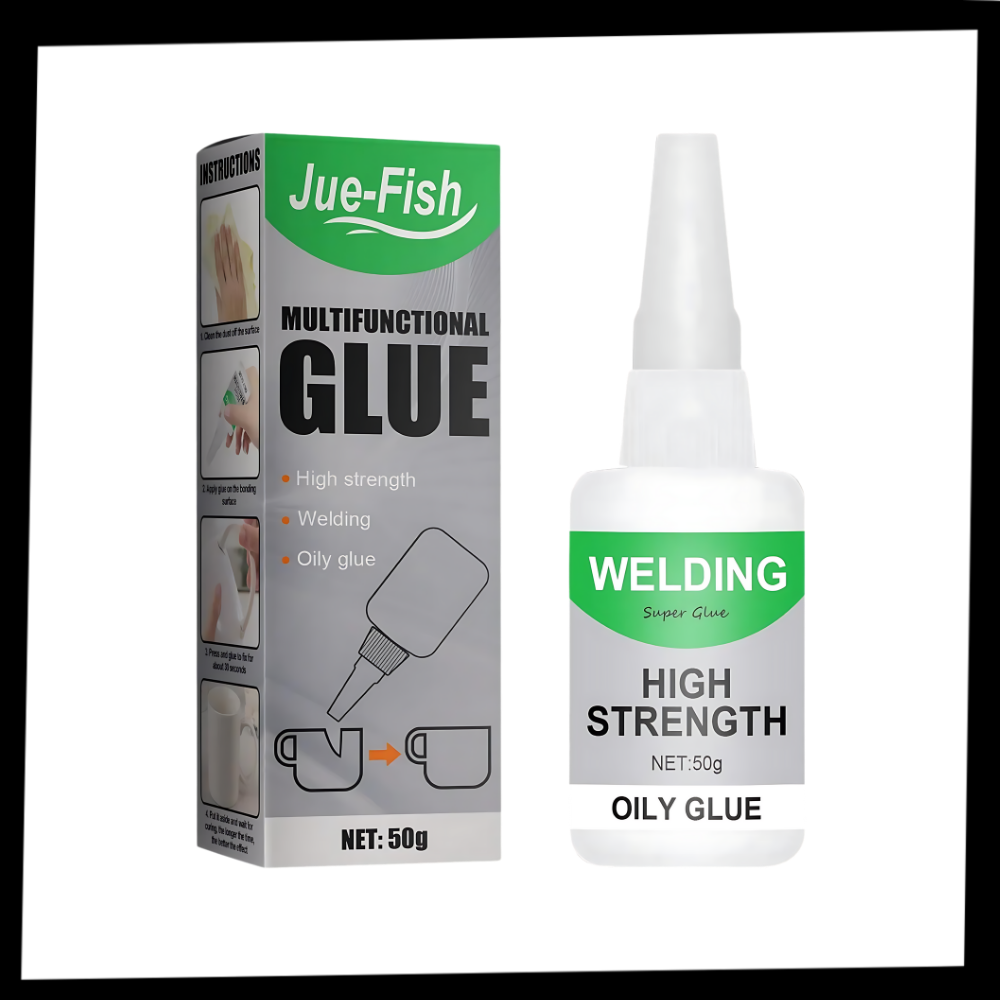 Universal Super Glue for Metal Plastic Ceramic Glass Wood Waterproof and Flexible for Professional Repairs | Sansoti