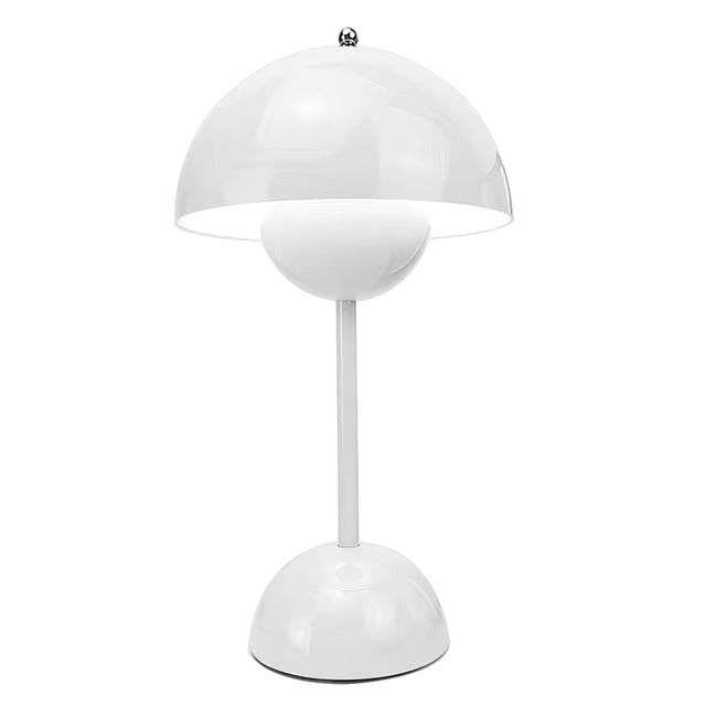 Lampe de table rétro rechargeable avec commande tactile, éclairage d’ambiance LED dimmable, 3 intensités, autonomie de 10 heures, pour le salon | Sansoti