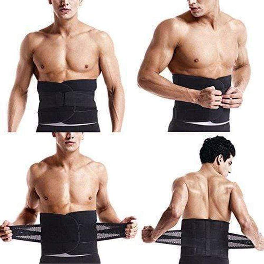 Bande abdominale renforçant la taille pour hommes – Bande favorisant la transpiration et la combustion des graisses pour le sport et l’exercice | Sansoti
