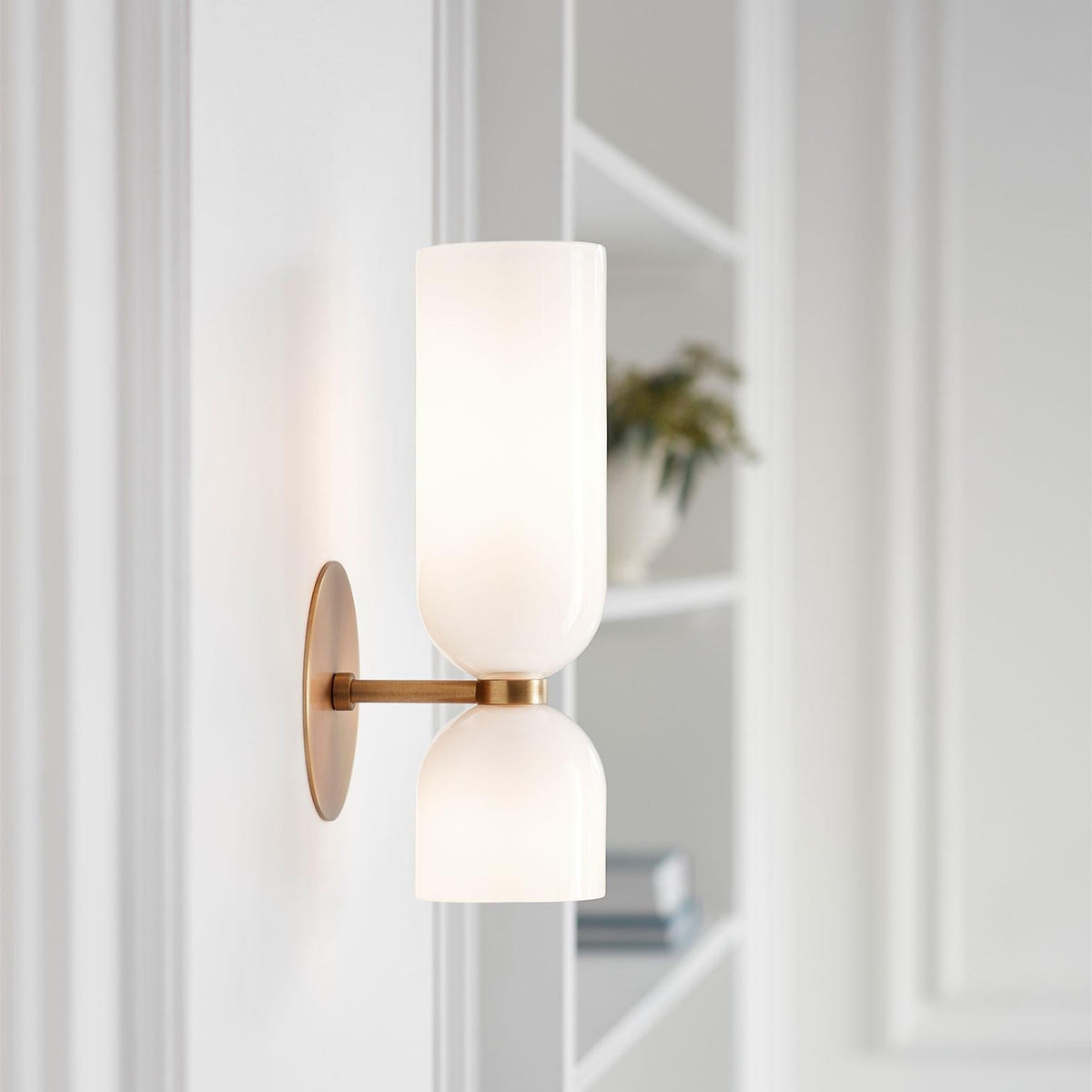 Moderne Glazen Wandlamp Metalen Fitting Slaapkamer Woonkamer Keuken Sfeerverlichting Interieur Decoratief | Sansoti