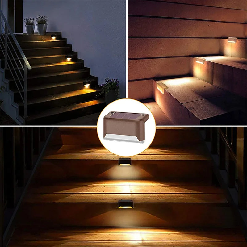 Wireless Solar LED Outdoor Lighting Set – Safe Path Lighting for Garden Terrace Stairs | Sansoti