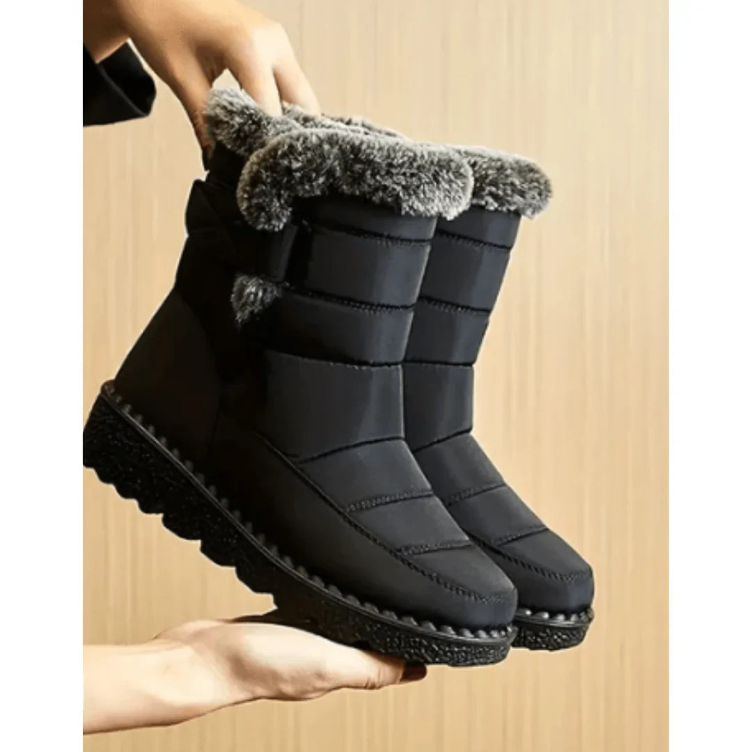 Waterdichte Snowboots met Antislip Zool Zwart Grijs Blauw Dames Heren Winterschoenen Warm Gevoerd Outdoor | Sansoti