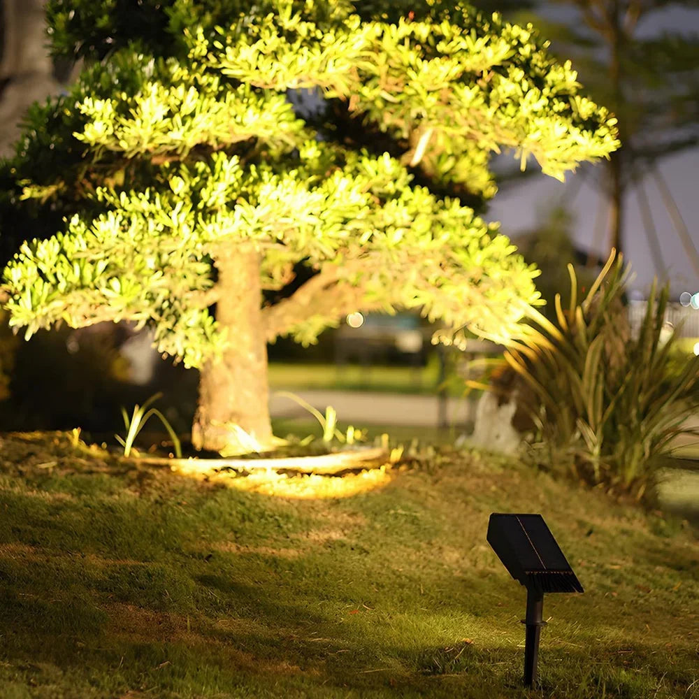 Solar-Powered Garden Spotlights LED Set with Adjustable Lens, IP65 Waterproof Outdoor Lighting for Garden, Lawn, and Patio | Sansoti