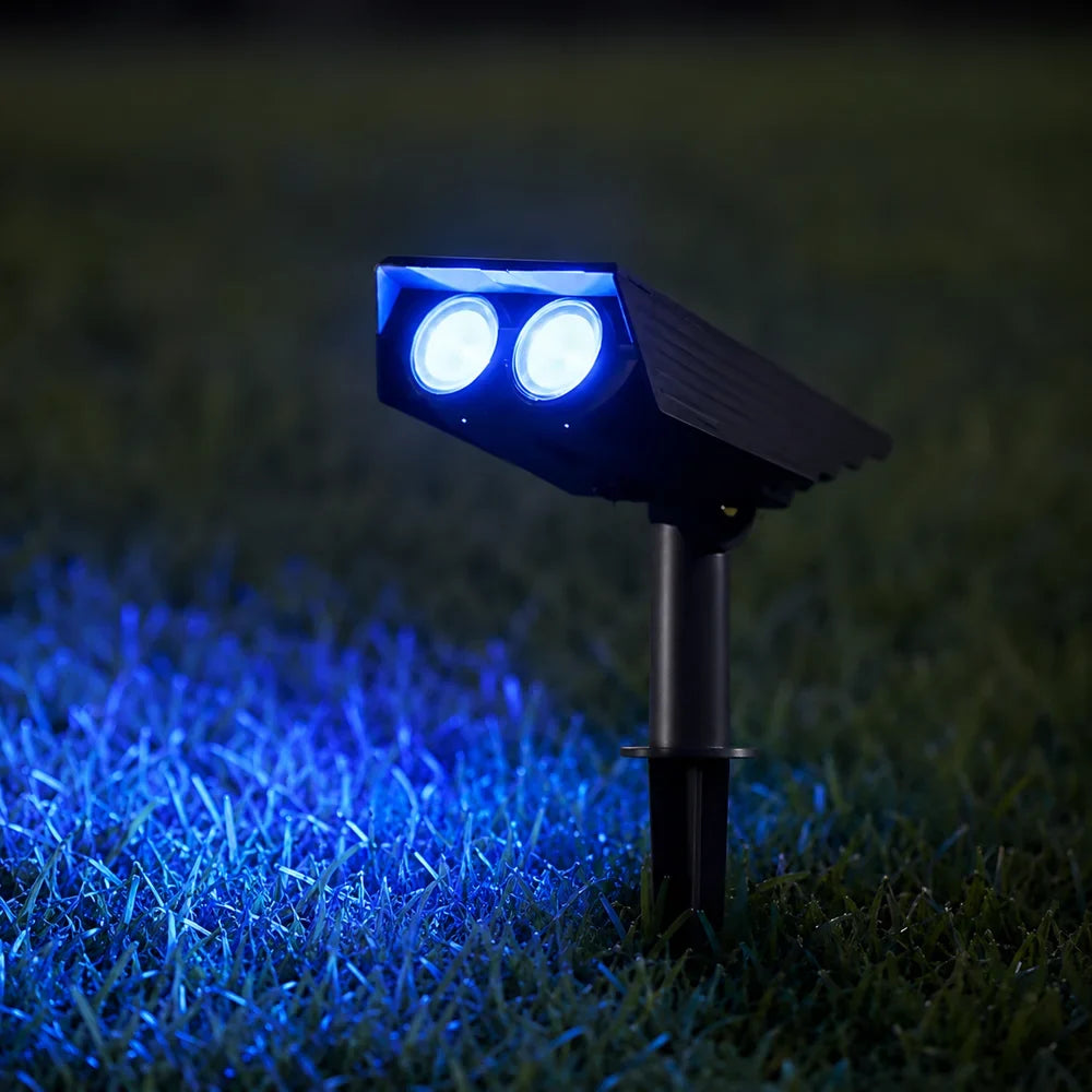 Solar-Powered Garden Spotlights LED Set with Adjustable Lens, IP65 Waterproof Outdoor Lighting for Garden, Lawn, and Patio | Sansoti
