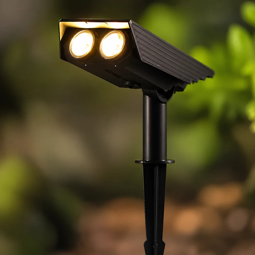 Solar-Powered Garden Spotlights LED Set with Adjustable Lens, IP65 Waterproof Outdoor Lighting for Garden, Lawn, and Patio | Sansoti