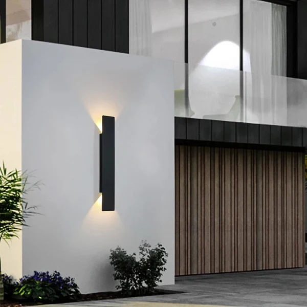 Aluminium LED Wandlamp Waterdicht Buitenverlichting Zwart Wit Terraslamp Gevelverlichting Tuinverlichting | Sansoti