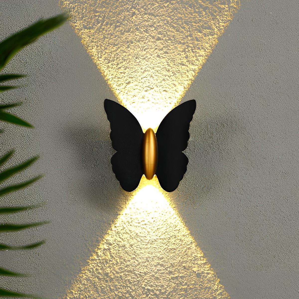 LED Buitenlamp Wand Dierenmotief Vlinder Zeemeeuw Zeester Aluminium Waterdicht IP65 Tuin Terras Verlichting | Sansoti