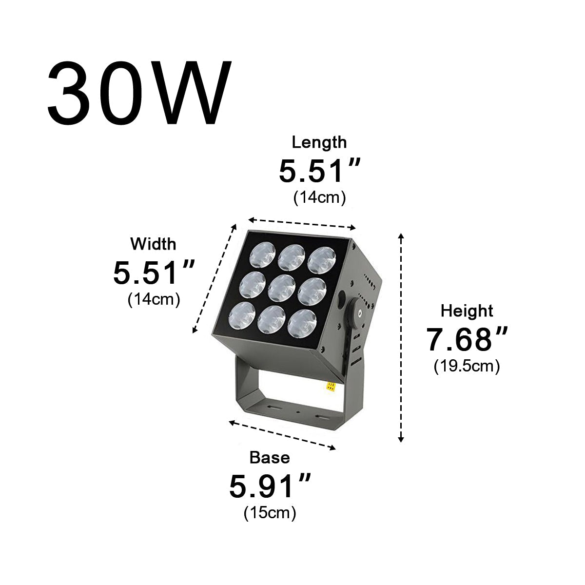 LED Facade Lighting IP67 with Adjustable Power and Color Temperature for Architectural Outdoor Lighting | Sansoti