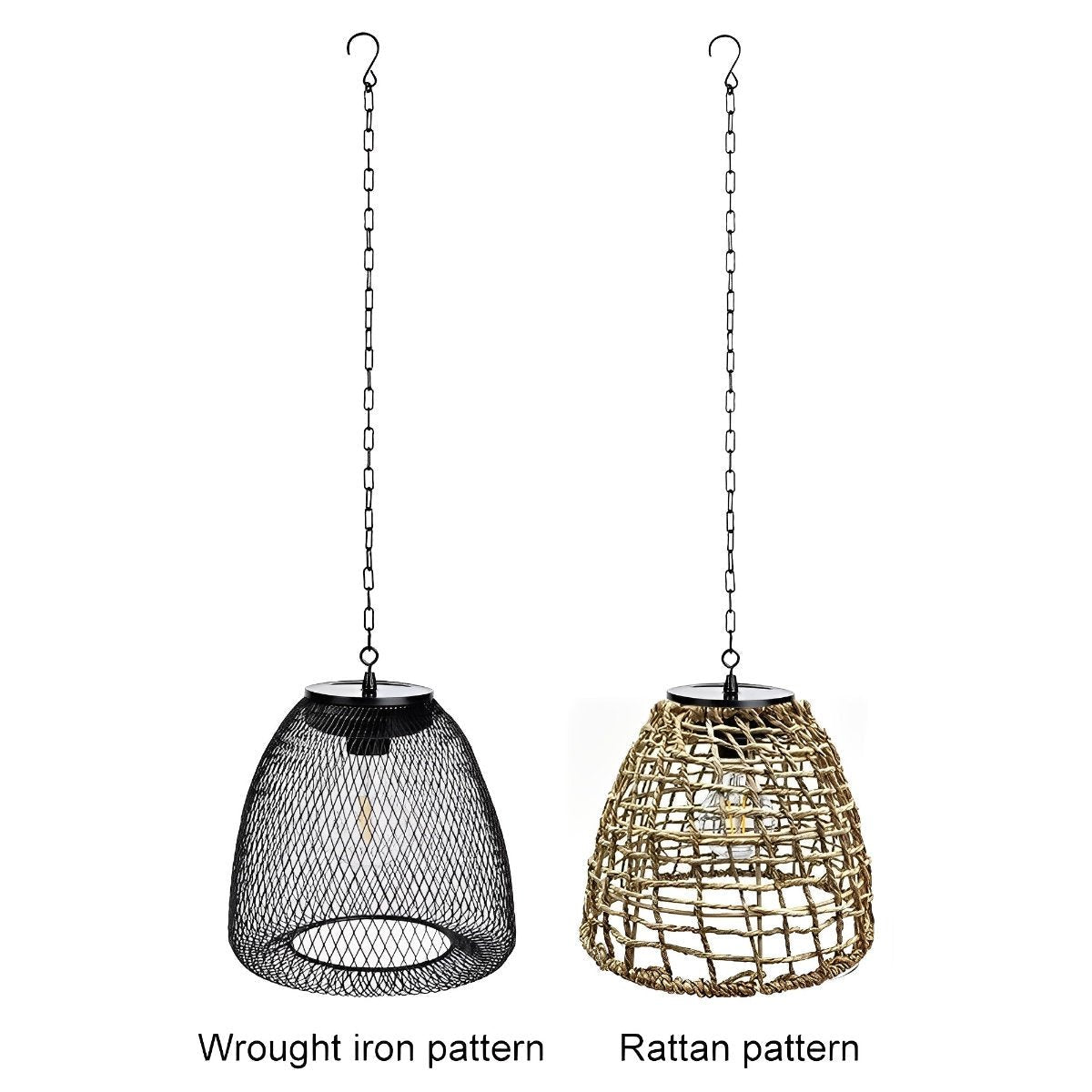 Hanging Outdoor Solar Lantern, Bell-Shaped, Waterproof IP44 LED Garden Lighting for Patio, Veranda, and Garden | Sansoti
