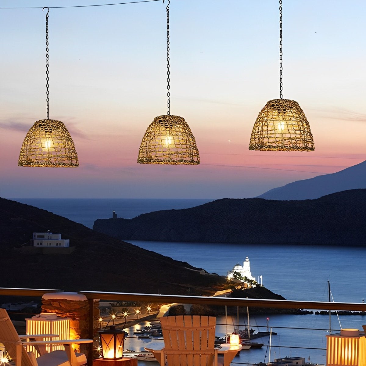 Hanging Outdoor Solar Lantern, Bell-Shaped, Waterproof IP44 LED Garden Lighting for Patio, Veranda, and Garden | Sansoti