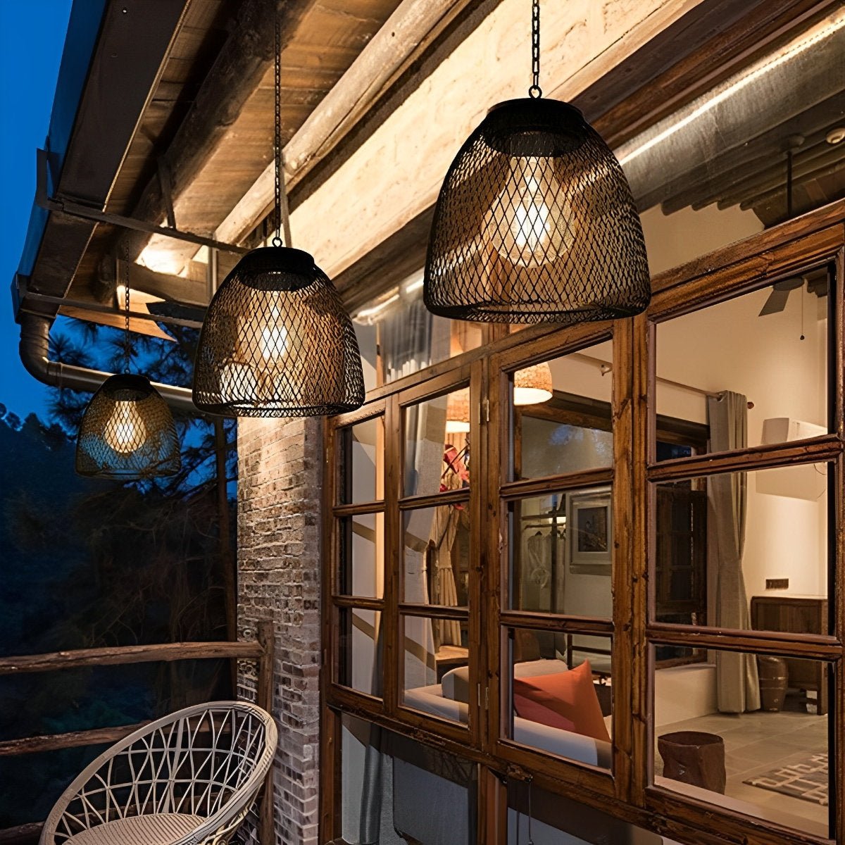 Hanging Outdoor Solar Lantern, Bell-Shaped, Waterproof IP44 LED Garden Lighting for Patio, Veranda, and Garden | Sansoti