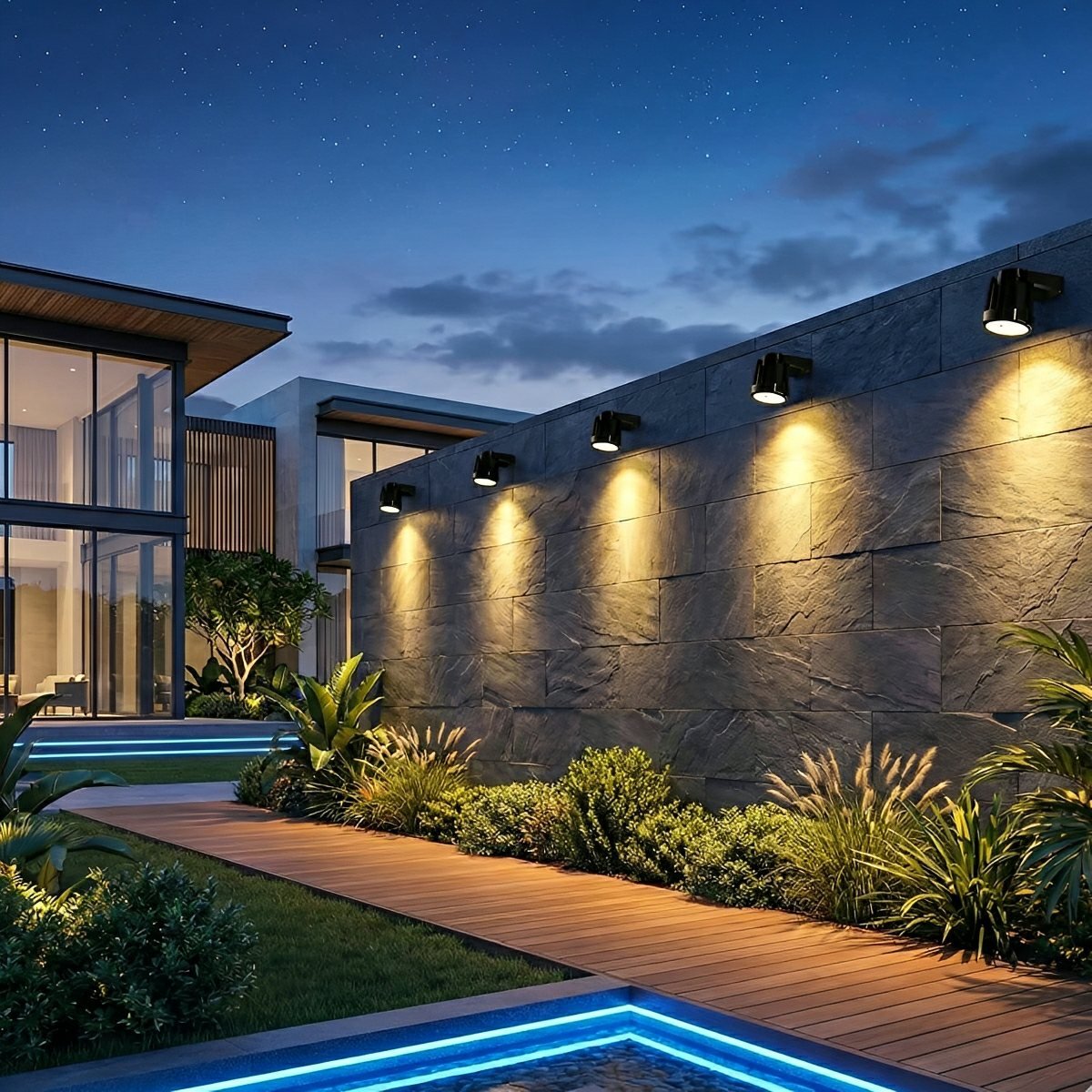 Oplaadbare Solar LED Tuinspot Zwart IP65 Waterdicht 3W Warm Wit Licht Verstelbaar Buitenverlichting 2,5m Kabel | Sansoti