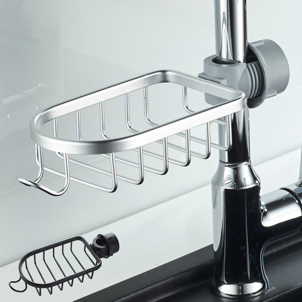 Hanging Soap Dish Aluminum Shower Rack with Quick-Drying Drainage Bathroom Storage Solution Wall-Mounted | Sansoti