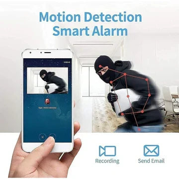Mini Wireless Magnetic Security Camera with Livestream Audio Video Night Vision WiFi for Indoor and Outdoor Use | Sansoti