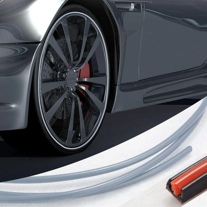 Wheel Rim Protector Rubber 8-Meter Strip Self-Adhesive Protective Tape Car Rims Bumper Fender Protection | Sansoti
