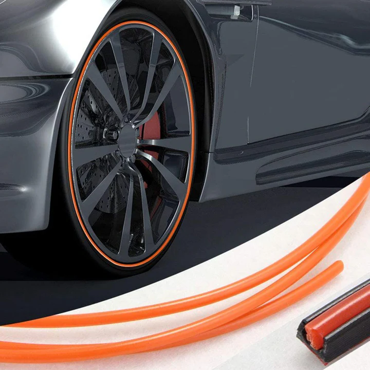 Wheel Rim Protector Rubber 8-Meter Strip Self-Adhesive Protective Tape Car Rims Bumper Fender Protection | Sansoti