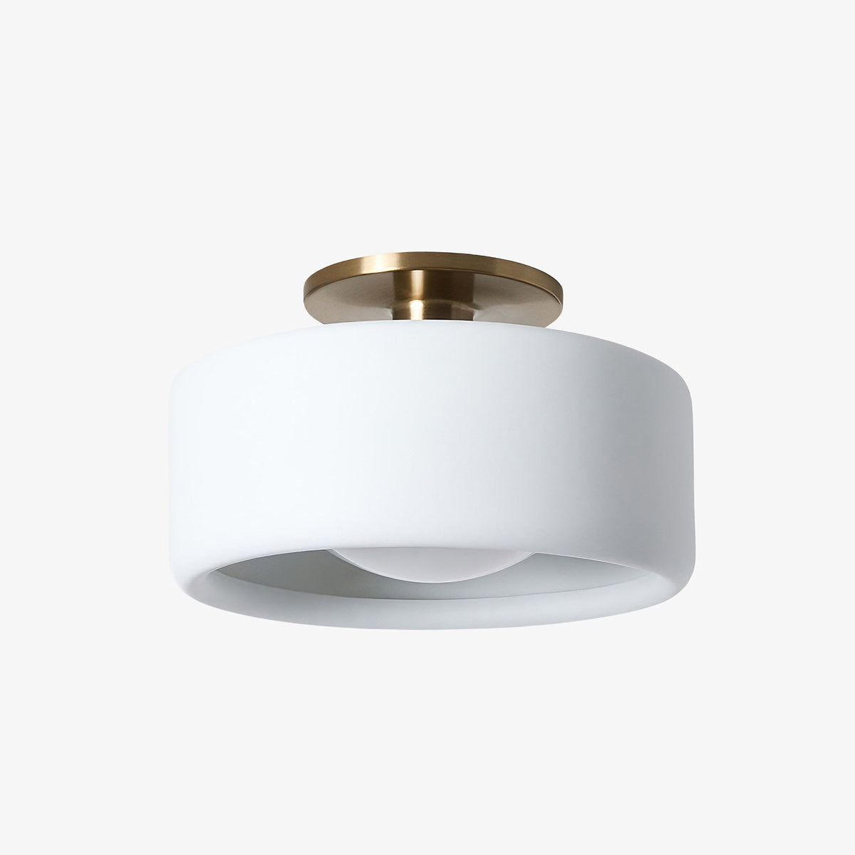 Porcelain Ceiling Lamp Round Modern – Soft Ambient Lighting for Hall Office Kitchen | Sansoti