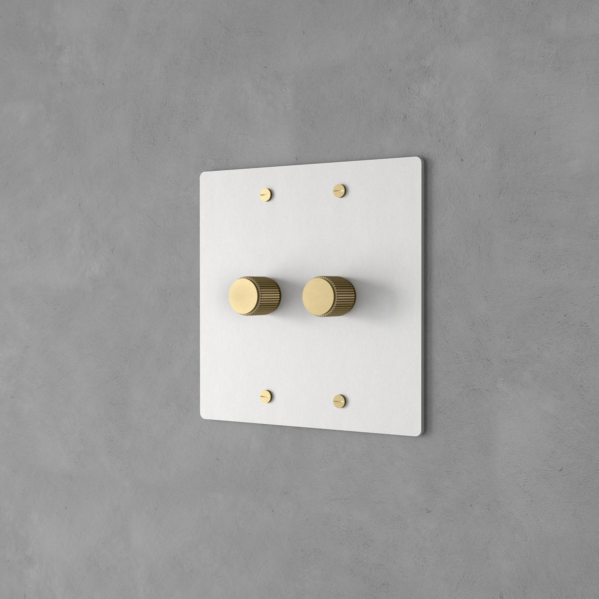 Rotary Dimmer with Brass Finish for Stylish Light Control and Ambient Lighting in Living and Bedroom Spaces | Sansoti
