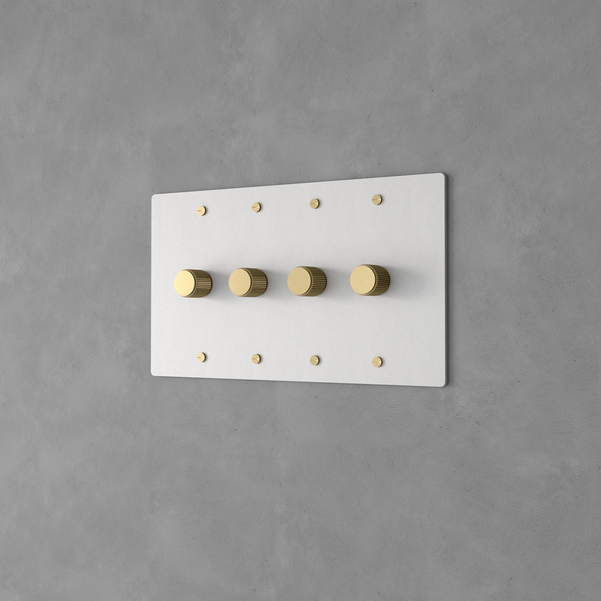 Rotary Dimmer with Brass Finish for Stylish Light Control and Ambient Lighting in Living and Bedroom Spaces | Sansoti