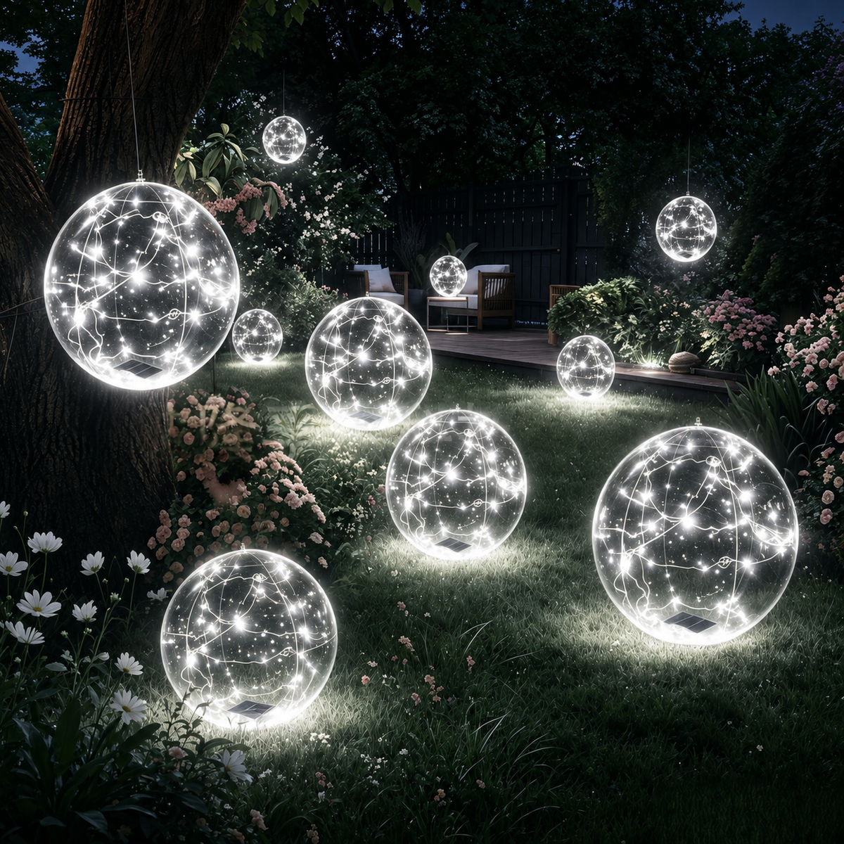 Floating Solar-Powered Mood Light for Garden and Pool with Remote Control, Waterproof IP68 Lighting | Sansoti