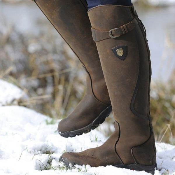 Waterdichte Winterlaars Hoog Dames Gevoerd Rijlaarzen Antislip Zool Kniehoge Laarzen Warme Isolatie Winter | Sansoti