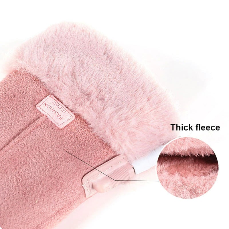 Gants chauffants pour femmes avec batterie rechargeable et doublure polaire, gants d'hiver compatibles avec les écrans tactiles | Sansoti