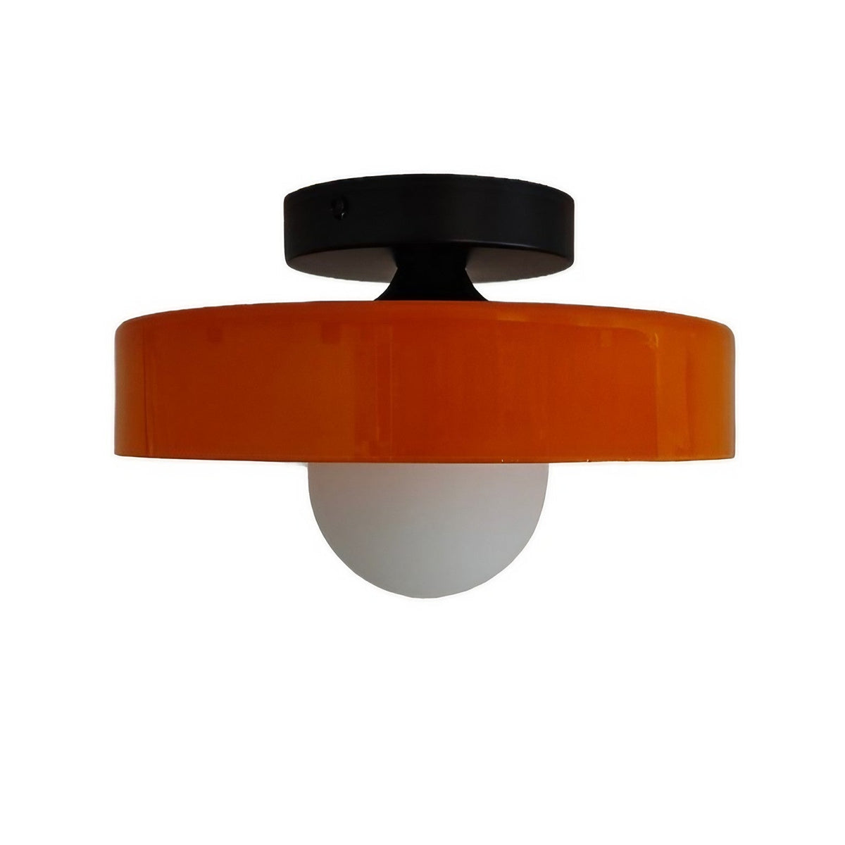 Plafonnière Glas Schijf Mat ∅25 en ∅35 cm Wit Groen Geel G9 Metaal Woonkamer Overloop | Sansoti