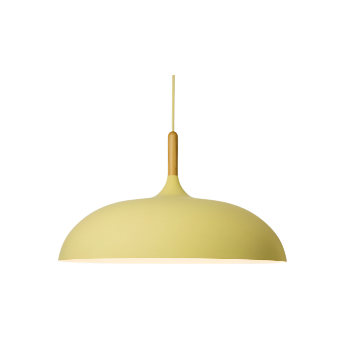 Lámpara colgante de madera y hierro, estilo escandinavo Japandi, redonda, E27, Ø35 Ø60, comedor, cocina | Sansoti